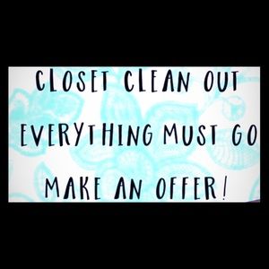 Accepting reasonable offers. Closet clean out! 😊